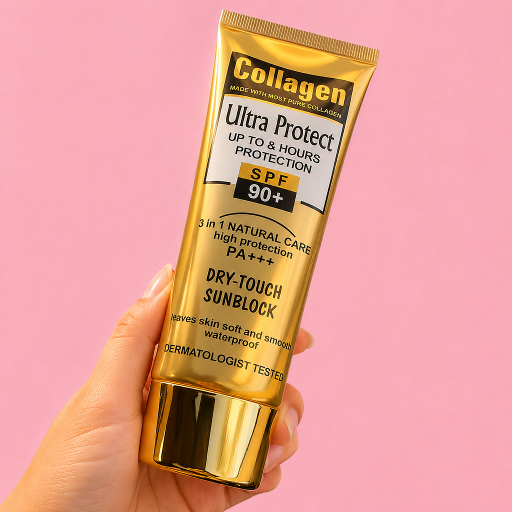 Protector Solar con Colágeno SPF 90+ | Hidratación y Protección Diaria