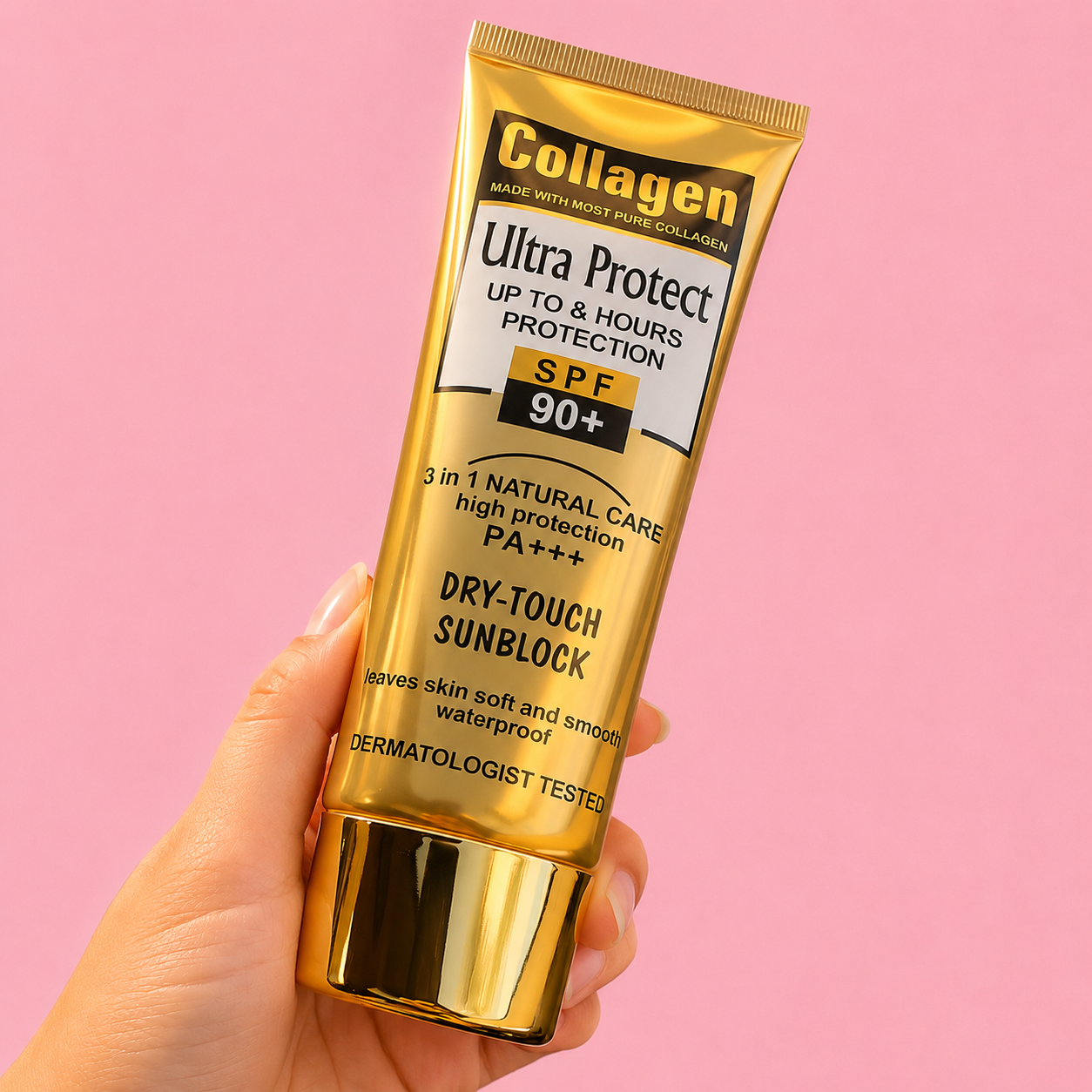 Protector Solar con Colágeno SPF 90+ | Hidratación y Protección Diaria