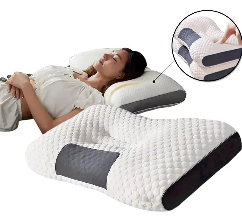 Almohada Cervical 3D Ergonómica – Alivio Real para el Dolor de Cuello